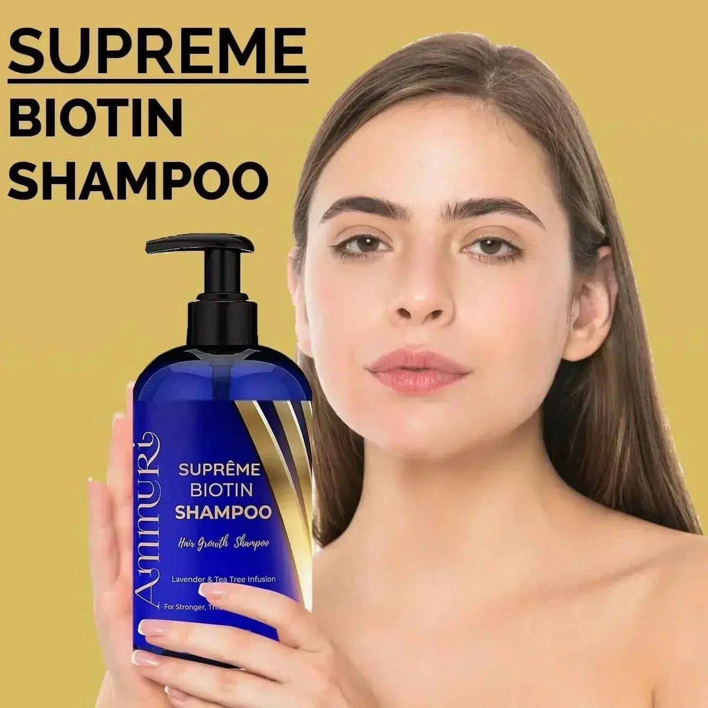 Ammuri Biotin Haircare Set โ Anti-Hair Loss Shampoo & Strengthening Hair Serum for Men & Women