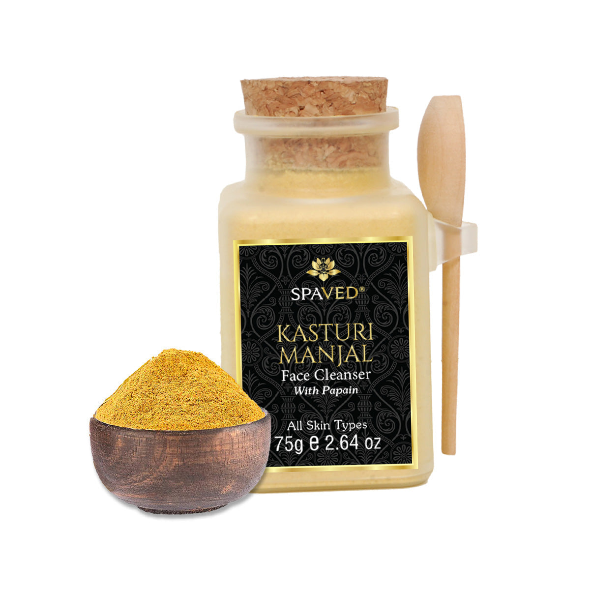 Kasturi Manjal Face Cleanser - For a Brighter Smoother Complexion-1